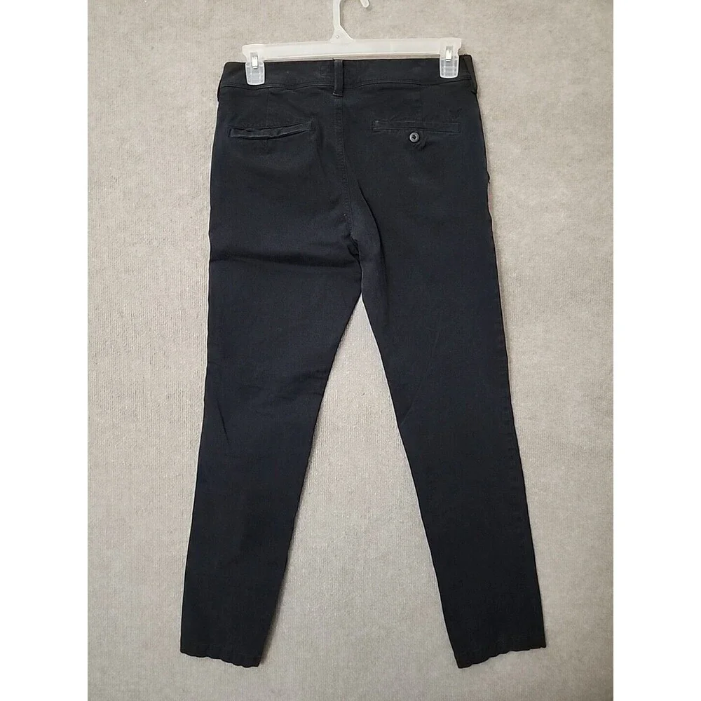 American Eagle 360 Extreme Flex Slim Fit Chino Khaki Pants Mens 30x32 Black - Picture 4 of 9
